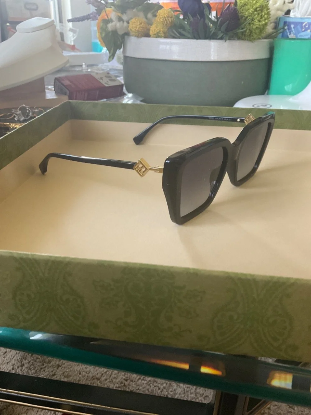 FF Diamonds Black Squared Sunglasses Regular price